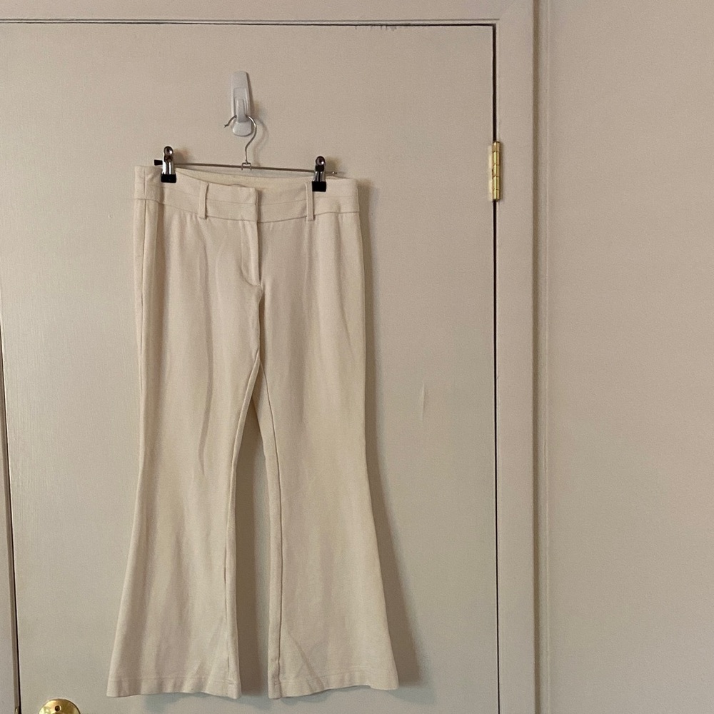 Chico's Elegant Cream Flare Pants